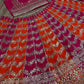 Faux Georgeet Sequins and Zari Embroidery Work And Stone Work Lehenga