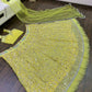Georget lehnga with zari & foil paper work lehenga