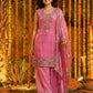 Fandy Silk Crap Bids Embroidery Sequence Treads Kurti