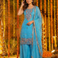 Fandy Silk Crap Bids Embroidery Sequence Treads Kurti