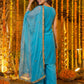 Fandy Silk Crap Bids Embroidery Sequence Treads Kurti