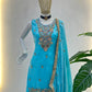Fandy Silk Crap Bids Embroidery Sequence Treads Kurti