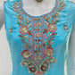 Fandy Silk Crap Bids Embroidery Sequence Treads Kurti