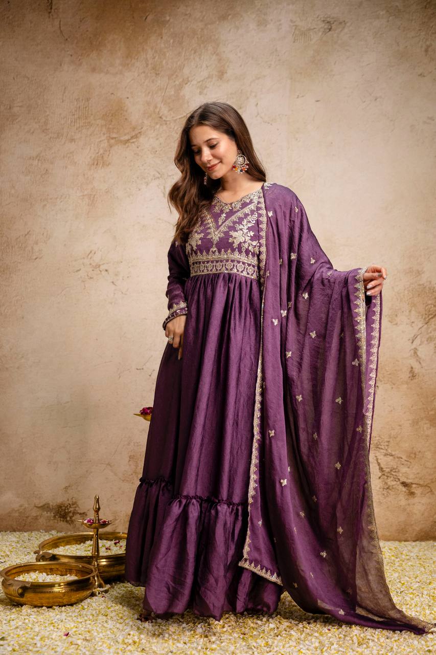 Presenting New Ready-Made Gown And Dupatta Set Collection