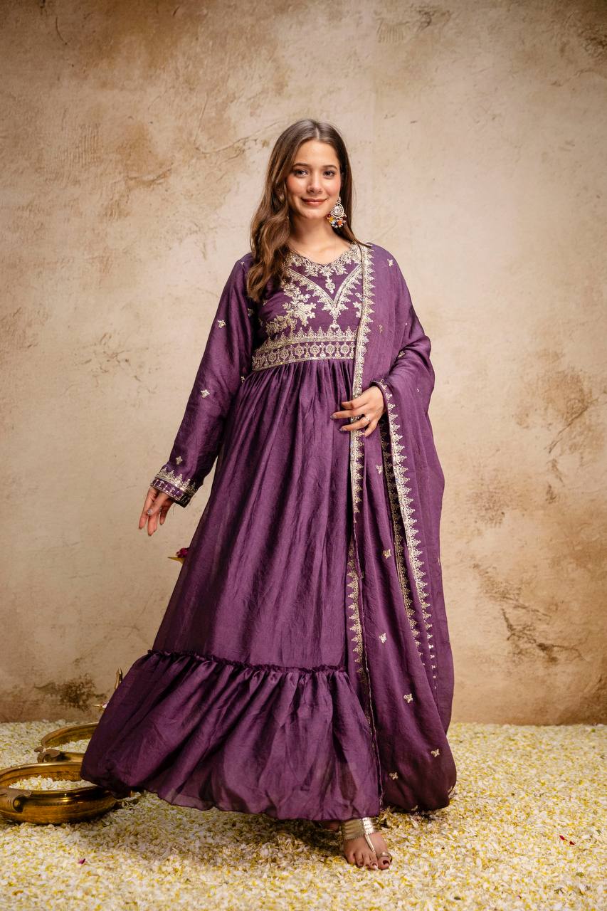 Presenting New Ready-Made Gown And Dupatta Set Collection