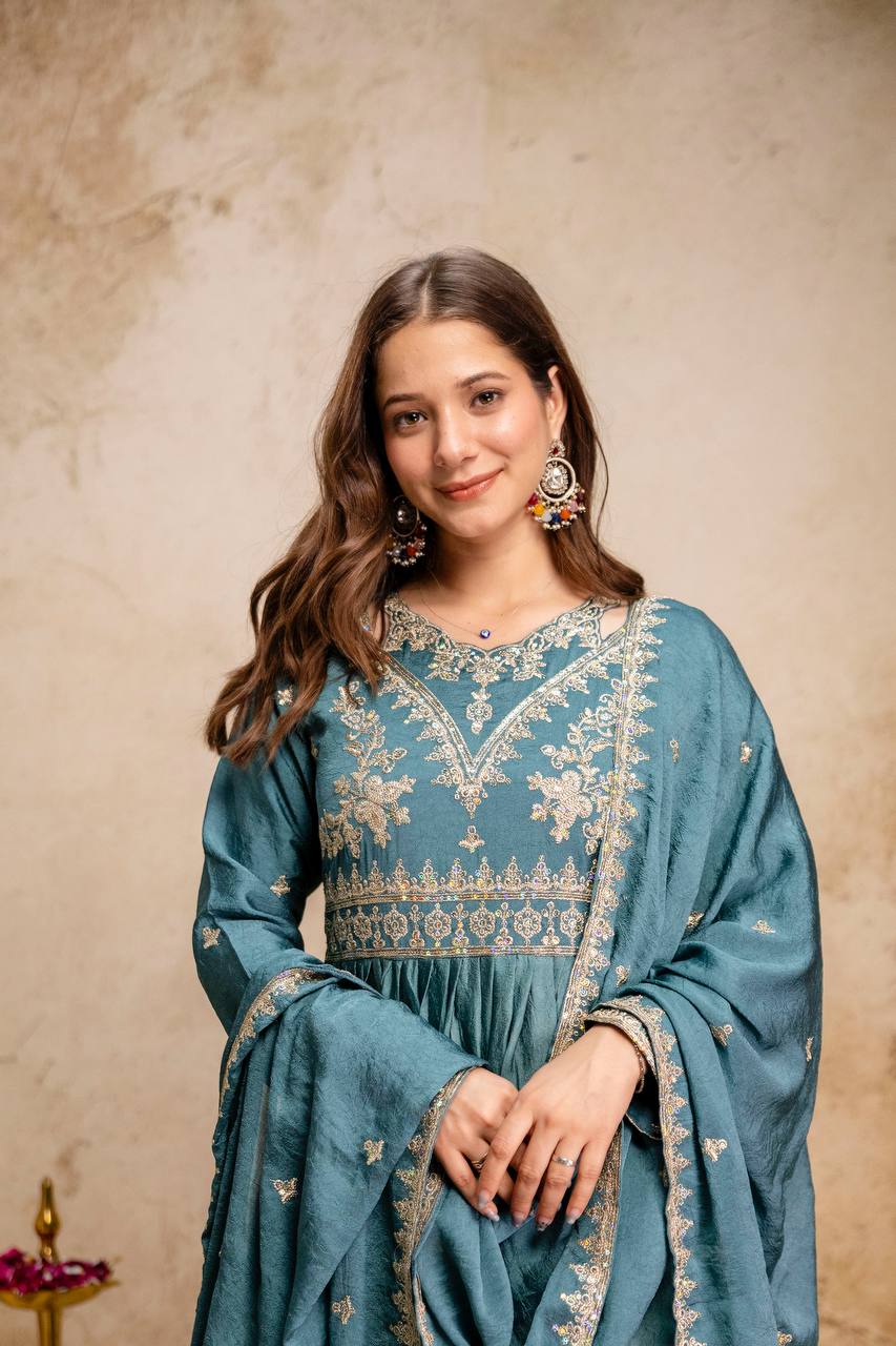 Presenting New Ready-Made Gown And Dupatta Set Collection
