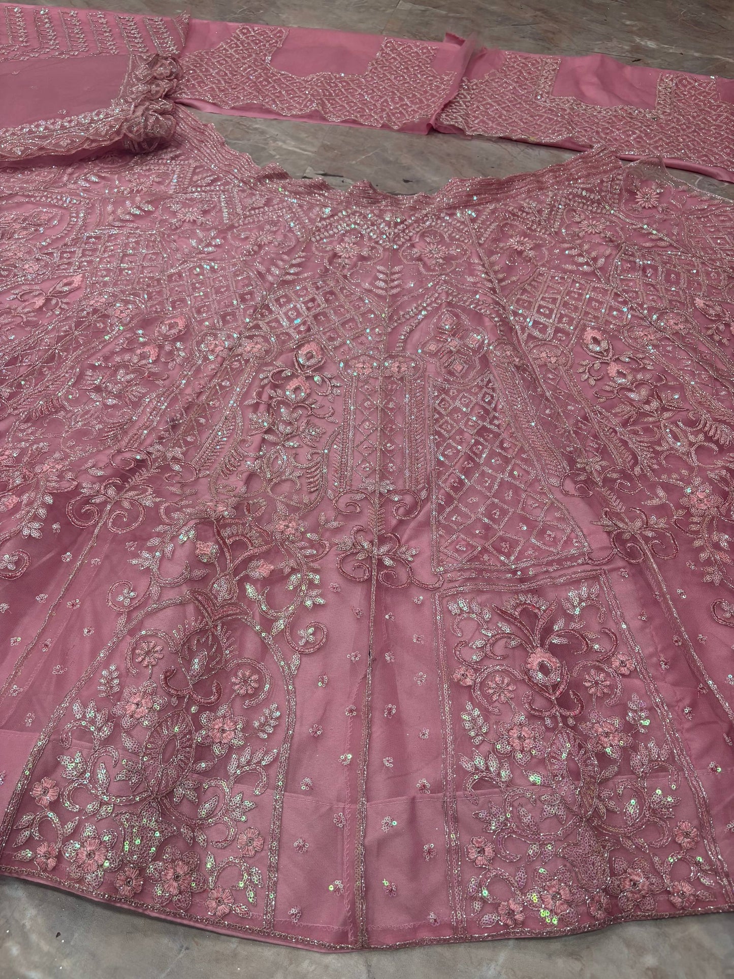 Launching 4 Meter Flared Premium Butterfly Net Lehenga