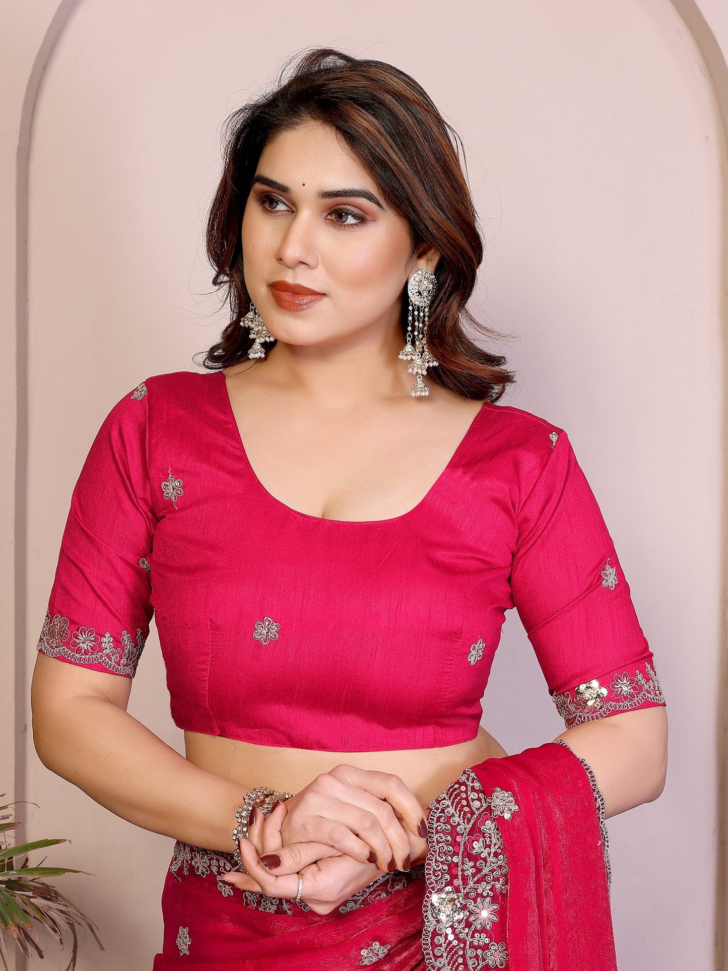 Party Wear Soft Fendy Chiffon silk Saree