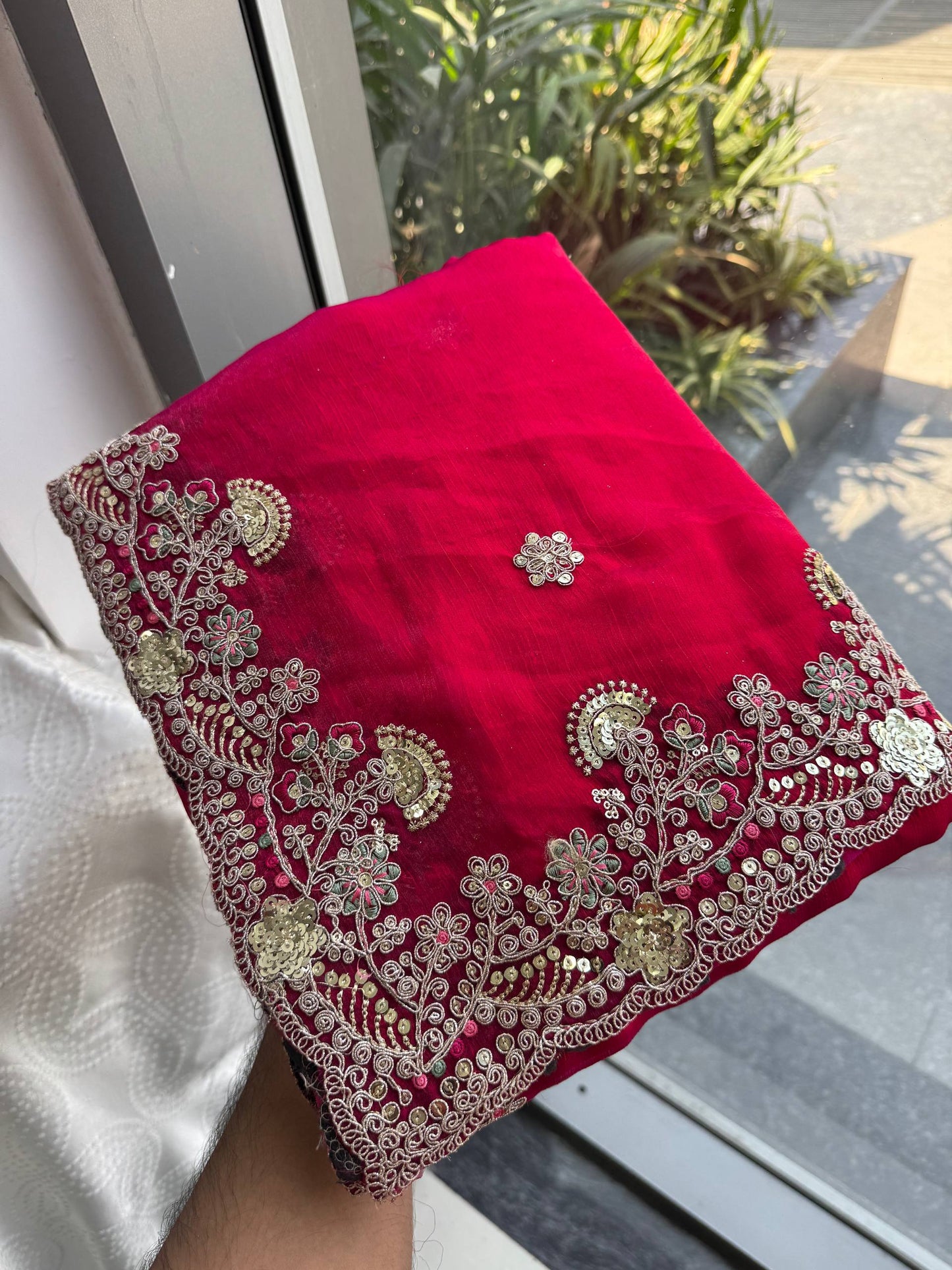 Party Wear Soft Fendy Chiffon silk Saree