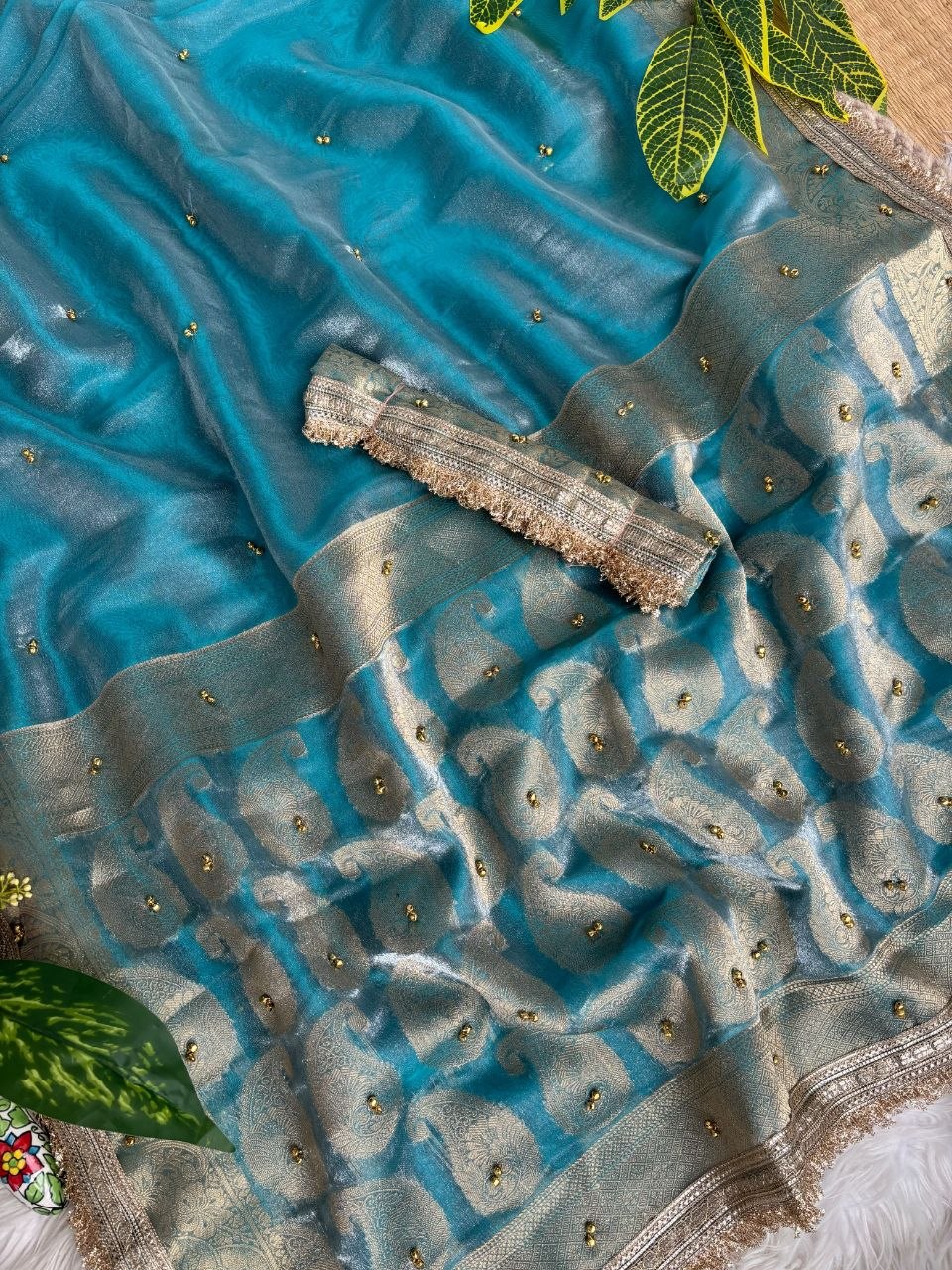 Suche jemanden für einen schönen Sari in der gleichen Farbe