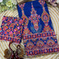 Soft Chinnon with beautiful print saree