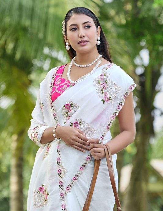 Pure Gold Crush Silk Saree