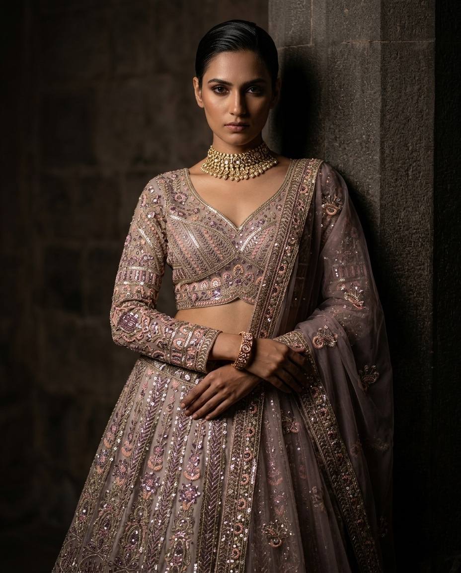 Launching 4 meter flared Butterfly Net Lehenga
