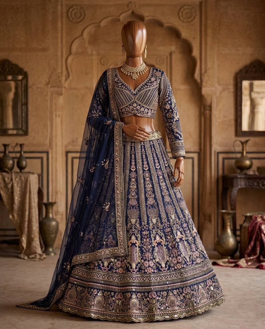 Launching 4 meter flared Butterfly Net Lehenga