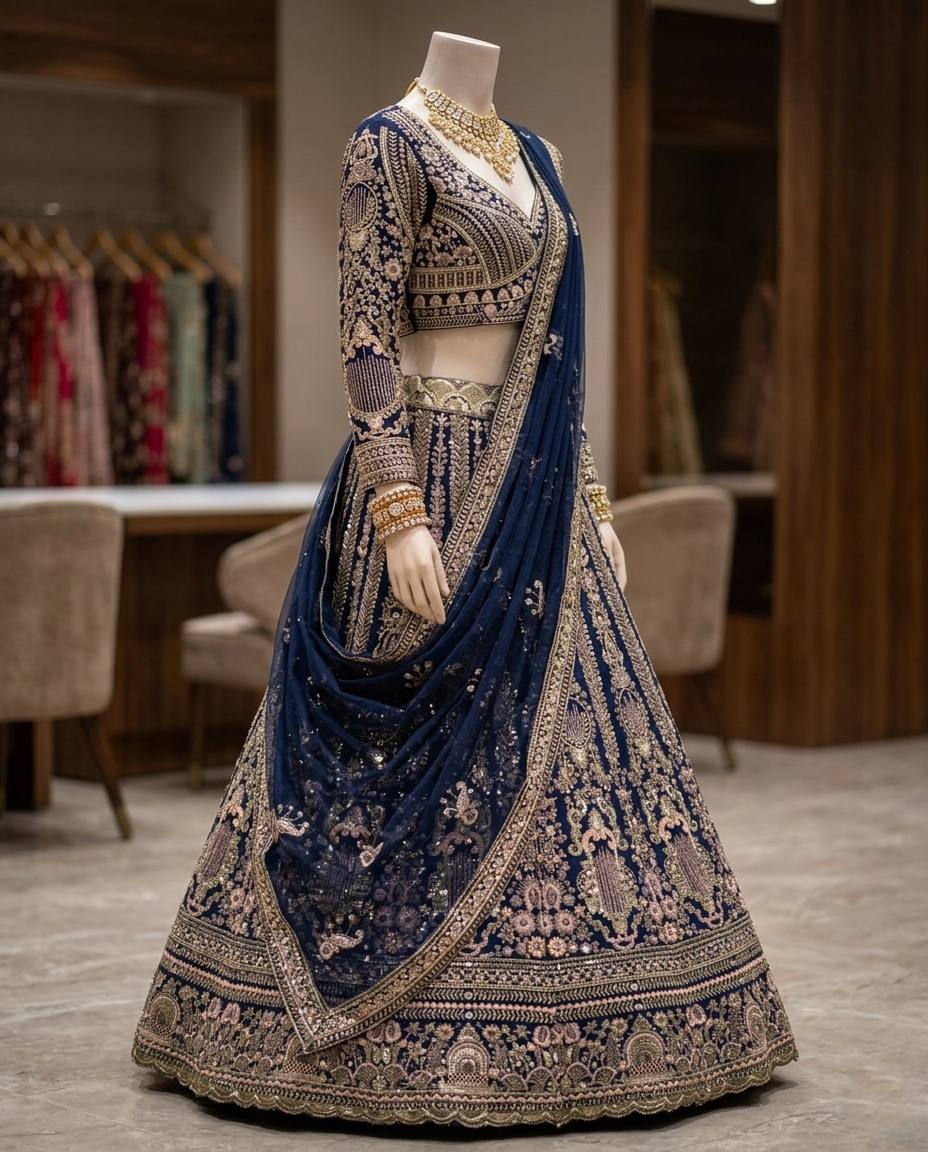 Launching 4 meter flared Butterfly Net Lehenga