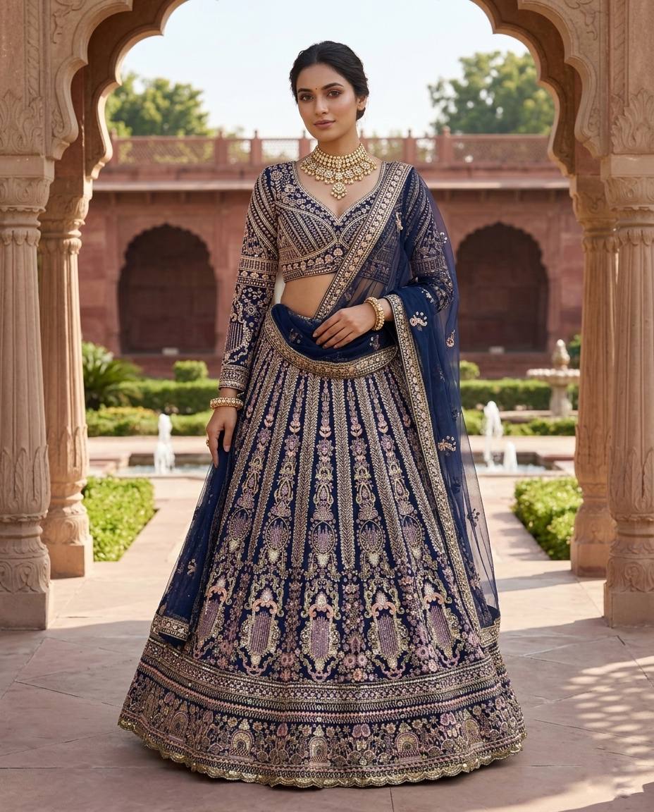 Launching 4 meter flared Butterfly Net Lehenga