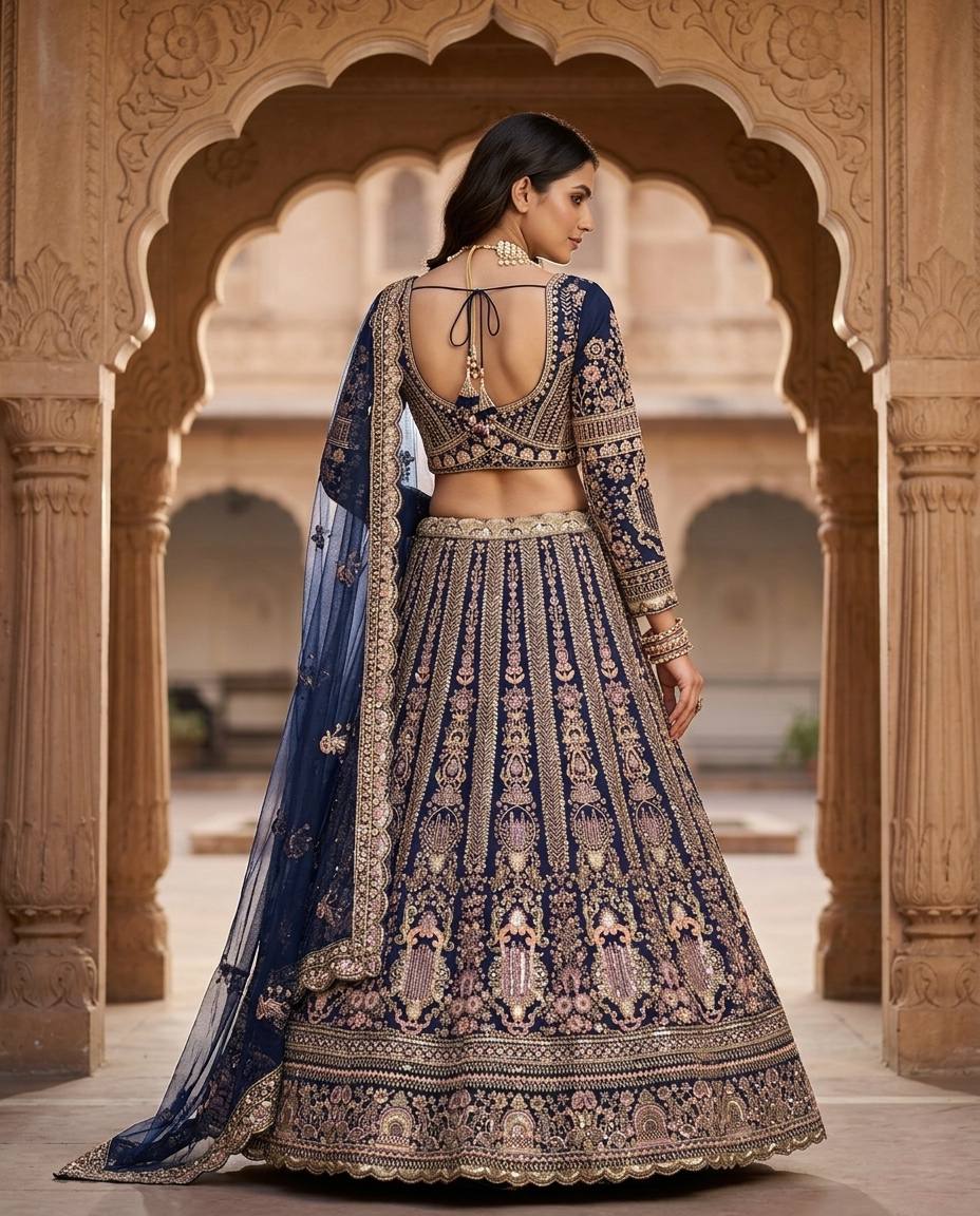 Launching 4 meter flared Butterfly Net Lehenga