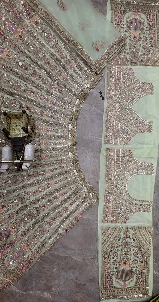 Launching 4 meter flared Butterfly Net Lehenga