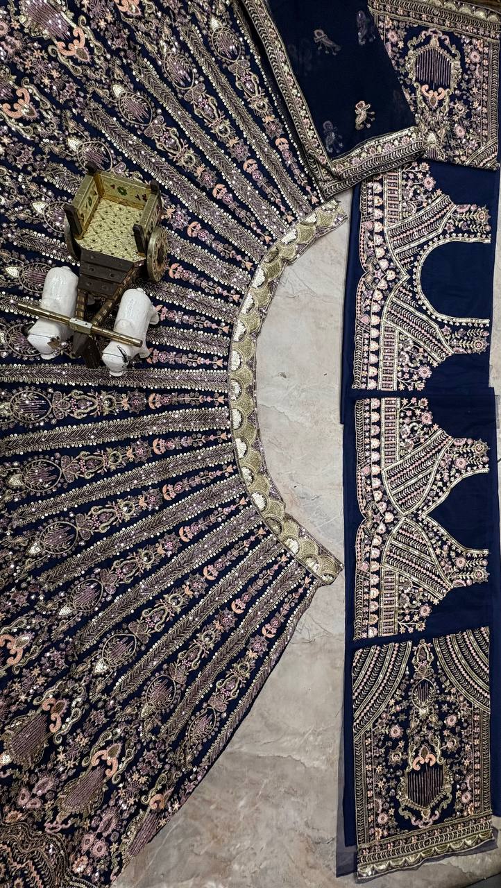 Launching 4 meter flared Butterfly Net Lehenga