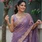 Party Wear Soft Twill Net Saree