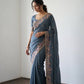 Designer Wedding Special Party Wear Soft NxC Moss chiffon saree