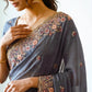 Designer Wedding Special Party Wear Soft NxC Moss chiffon saree
