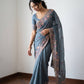 Designer Wedding Special Party Wear Soft NxC Moss chiffon saree