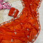 Beautiful Sequence Brits C- pallu work along saree