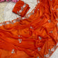 Beautiful Sequence Brits C- pallu work along saree