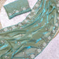 Beautiful Sequence Brits C- pallu work along saree