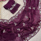 Beautiful Sequence Brits C- pallu work along saree