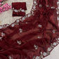Beautiful Sequence Brits C- pallu work along saree