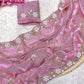 Beautiful Sequence Brits C- pallu work along saree