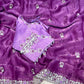 Very Soft nd Elegant Rich Look fendy chiffon silk fabric saree