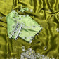 Very Soft nd Elegant Rich Look fendy chiffon silk fabric saree