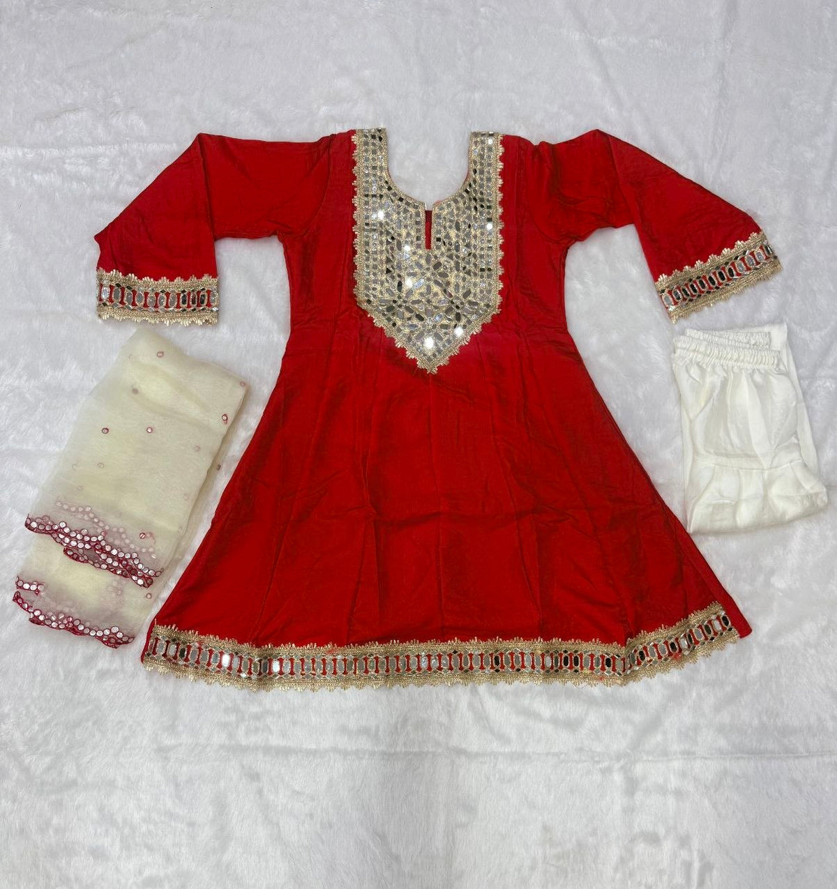 Presenting New Ready Made Kurti Pant Dupatta Collection