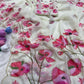 Soft Tebby silk with floral print saree
