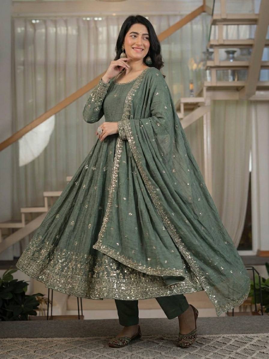Presenting New Đěsigner Anarkali Suit In New Fancy Style
