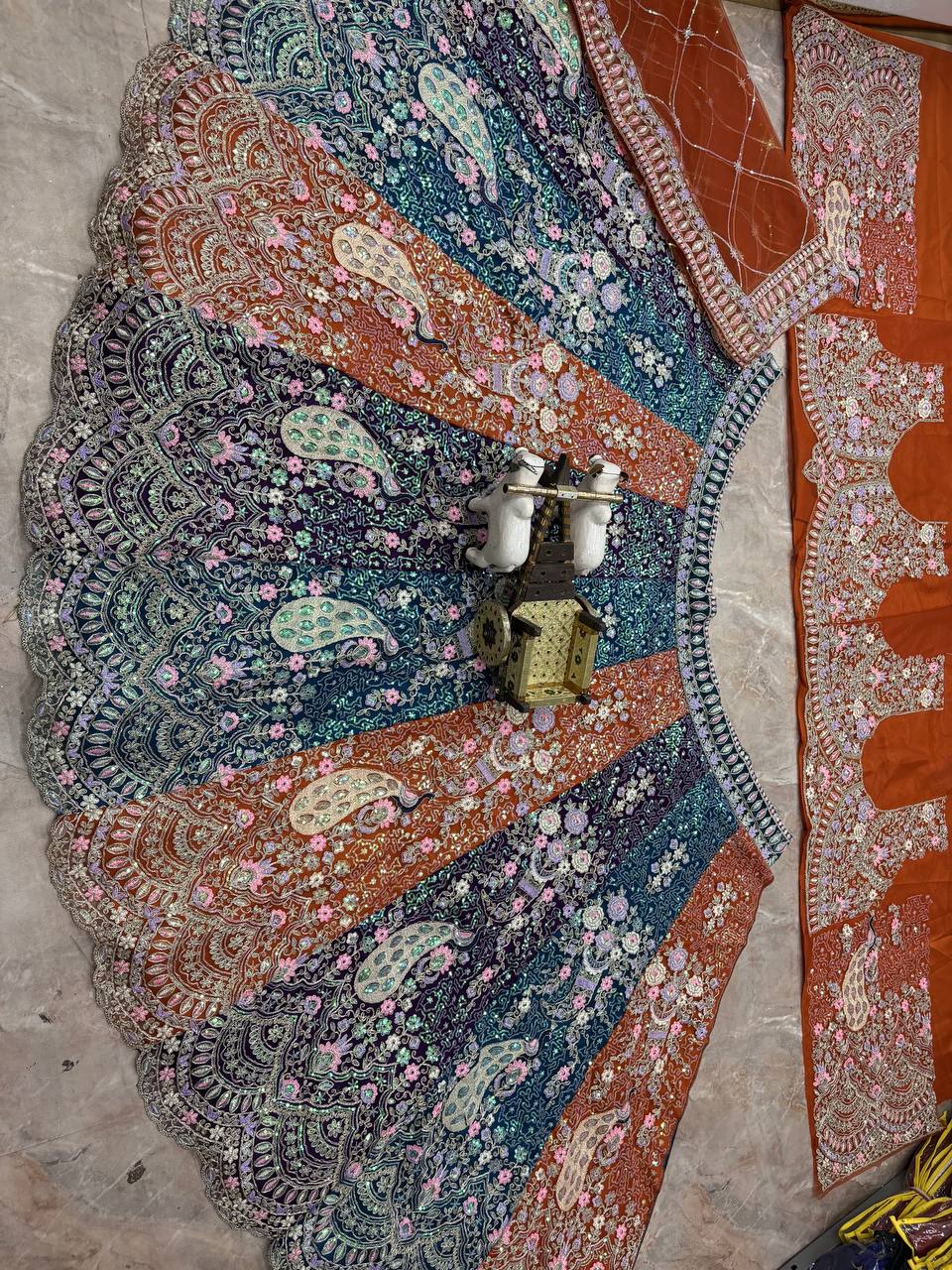 Launching Soft Butterfly Net Coding Sequins Work Lehenga