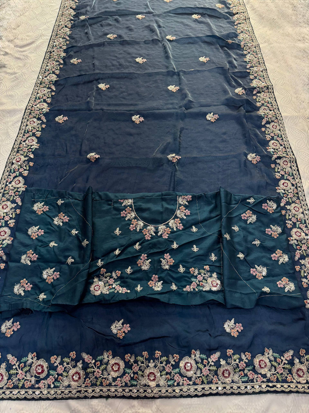 Designer Party Wear Pure Soft Tissue Silk Saree