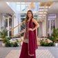 Faux Georgeet Embroidery Sequence Zari Suit