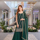 Robe de travail brodée en georgette fleurie artificielle avec de riches paillettes