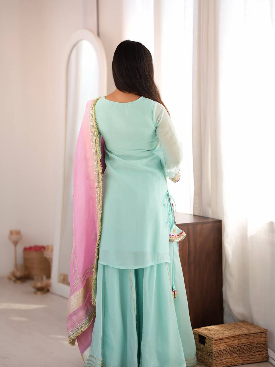 PREMIUM READYMADE ANARKALI SUIT SET (3 PCS)