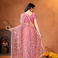 Net Bidds sequence pearls Embroidery Work Saree