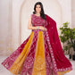 Einführung eines 4 Meter ausgestellten Coding Sequins Work Lehenga