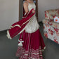 Vichitra Silk With 3/9mm Sequins Zari Embroidered work Suit