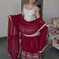 Vichitra Silk With 3/9mm Sequins Zari Embroidered work Suit
