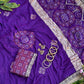 Pure soft viscose georgette sarees with amazing weaving patola Bandhni