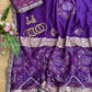 Pure soft viscose georgette sarees with amazing weaving patola Bandhni