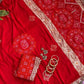 Pure soft viscose georgette sarees with amazing weaving patola Bandhni